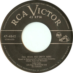 Eddie Fisher Full Moon And Empty Arms USED VINYL 7INCH 45 RPM