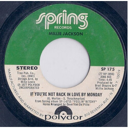 Millie Jackson If You're Not Back In Love By Monday / A Little Taste Of Outside Love USED VINYL 7INCH 45 RPM