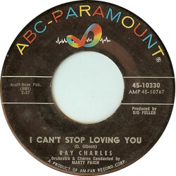 Ray Charles I Can't Stop Loving You / Born To Lose USED VINYL 7INCH 45 RPM