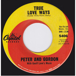 Peter & Gordon / Geoff Love & His Orchestra True Love Ways USED VINYL 7INCH 45 RPM