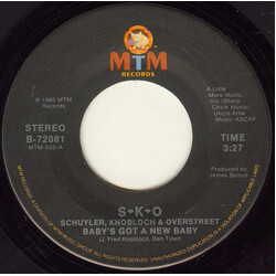 Schuyler, Knobloch & Overstreet Baby's Got A New Baby USED VINYL 7INCH 45 RPM STEREO