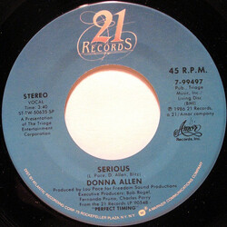 Donna Allen Serious USED VINYL 7INCH 45 RPM