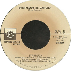 Starbuck (2) Everybody Be Dancin' / Gimme A Break USED VINYL 7INCH 45 RPM