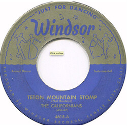 The Californians (2) Teton Mountain Stomp / Varsouvianna USED VINYL 7INCH 45 RPM