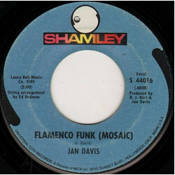 Jan Davis Flamenco Funk (Mosaic) / Hornets Nest USED VINYL 7INCH 45 RPM