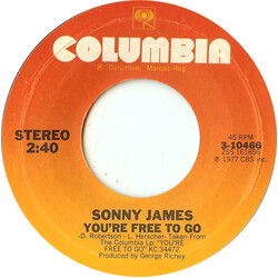 Sonny James You're Free To Go USED VINYL 7INCH 45 RPM