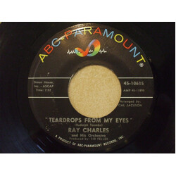 Ray Charles Teardrops From My Eyes / Cry USED VINYL 7INCH 45 RPM