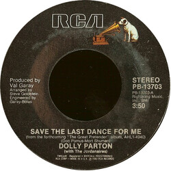 Dolly Parton Save The Last Dance For Me / Elusive Butterfly VINYL 7" USED