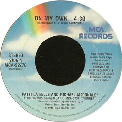 Patti LaBelle / Michael McDonald On My Own USED VINYL 7INCH 45 RPM STEREO