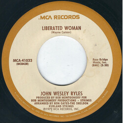 John Wesley Ryles Liberated Woman USED VINYL 7INCH 45 RPM