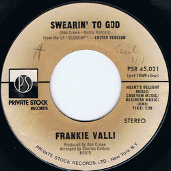 Frankie Valli Swearin' To God USED VINYL 7INCH 45 RPM