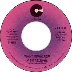 Stacy Lattisaw Million Dollar Babe USED VINYL 7INCH 45 RPM