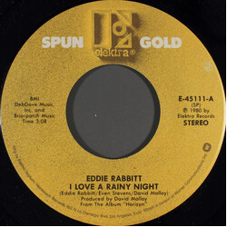 Eddie Rabbitt I Love A Rainy Night / Gone Too Far USED VINYL 7INCH 45 RPM STEREO