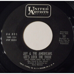 Jay & The Americans Let's Lock The Door (And Throw Away The Key) USED VINYL 7INCH 45 RPM STYRENE MONO