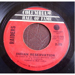 Raiders (2) Indian Reservation USED VINYL 7INCH 45 RPM