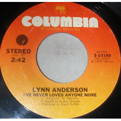 Lynn Anderson I've Never Loved Anyone More / He Worshiped Me USED VINYL 7INCH 45 RPM