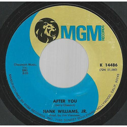 Hank Williams Jr. After You USED VINYL 7INCH 45 RPM
