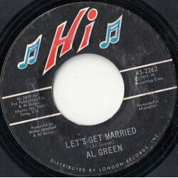 Al Green Let's Get Married / So Good To Be Here USED VINYL 7INCH 45 RPM