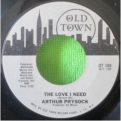Arthur Prysock The Love I Need USED VINYL 7INCH 45 RPM SINGLE