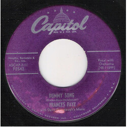 Frances Faye Dummy Song / Uh-Huh USED VINYL 7INCH 45 RPM