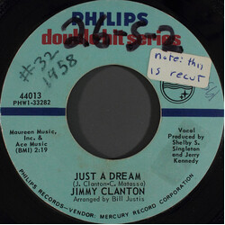 Jimmy Clanton Just A Dream / My Own True Love USED VINYL 7INCH 45 RPM