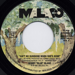 Bobby Bland Ain't No Sunshine When She's Gone USED VINYL 7INCH 45 RPM STYRENE