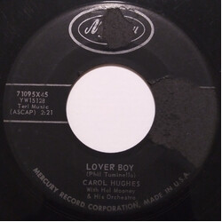 Carol Hughes / Hal Mooney And His Orchestra Lover Boy / My Big Brother's Friend USED VINYL 7INCH 45 RPM