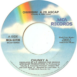 Chunky A Owwww! USED VINYL 7INCH 45 RPM