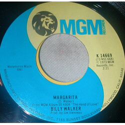 Billy Walker Margarita USED VINYL 7INCH 45 RPM