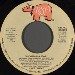 Café Crème Discomania (Part I) USED VINYL 7INCH 45 RPM