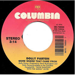 Dolly Parton More Where That Came From / I'll Make Your Bed USED VINYL 7INCH 45 RPM