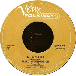 Fritz Wunderlich Granada / I Kiss Your Hand, Madame USED VINYL 7INCH 45 RPM