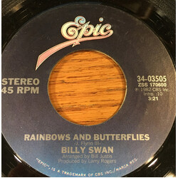 Billy Swan Rainbows And Butterflies USED VINYL 7INCH 45 RPM