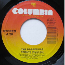 The Pasadenas Tribute (Right On) USED VINYL 7INCH 45 RPM
