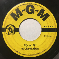 Billy Williams Quartet (It's No) Sin / It's Over USED VINYL 7INCH 45 RPM