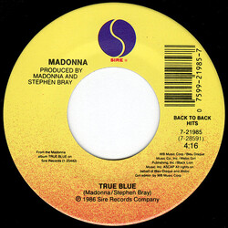 Madonna True Blue / Live To Tell USED VINYL 7INCH 45 RPM