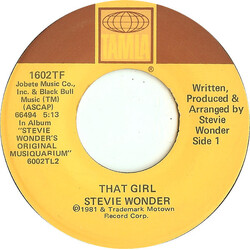 Stevie Wonder That Girl USED VINYL 7INCH 45 RPM