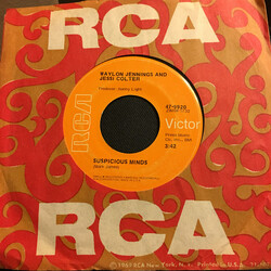 Waylon Jennings / Jessi Colter Suspicious MInds USED VINYL 7INCH 45 RPM