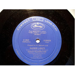 Dinah Washington Harbor Lights USED VINYL 7INCH 33 S RPM