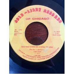 Reuben Lightfoot / The 6th Jurisdiction State Choir Of Illinois C.O.G.I.C. It Was Love / God Has Given Me A Song To Sing USED VINYL 7INCH 45 RPM STERE