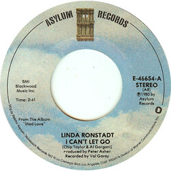 Linda Ronstadt I Can't Let Go / Look Out For My Love USED VINYL 7INCH 45 RPM