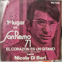 Nicola Di Bari El Corazon Es Un Gitano USED VINYL 7INCH 45 RPM EP