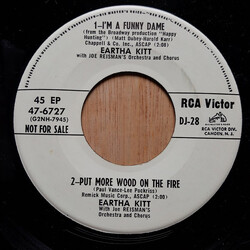 Eartha Kitt / Judy Johnson (4) / Bill Harrington (3) I'm A Funny Dame / Put More Wood On The Fire USED VINYL 7INCH 45 RPM EP PROMO