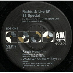 38 Special (2) Flashback Live EP USED VINYL 7INCH 33 S RPM EP PROMO STEREO