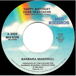 Barbara Mandrell Happy Birthday Dear Heartache USED VINYL 7INCH 45 RPM