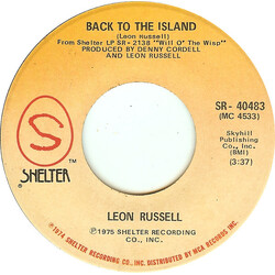 Leon Russell Back To The Island USED VINYL 7INCH 45 RPM