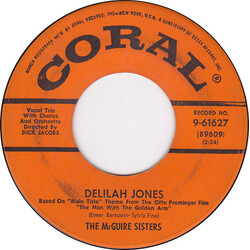McGuire Sisters Delilah Jones USED VINYL 7INCH 45 RPM