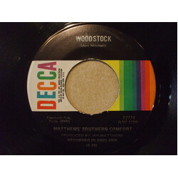Matthews' Southern Comfort Woodstock USED VINYL 7INCH 45 RPM