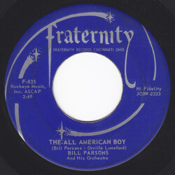Bill Parsons And His Orchestra The All American Boy USED VINYL 7INCH 45 RPM
