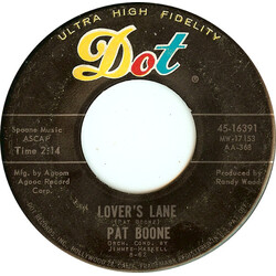 Pat Boone Lover's Lane / Ten Lonely Guys USED VINYL 7INCH 45 RPM